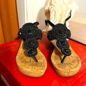 Donald j plainer. wedges size 5 1/2 non-smoking home slightly worn